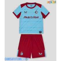 Camisa de time de futebol Feyenoord Replicas 3º Equipamento Infantil 2025-26 Manga Curta (+ Calças curtas)